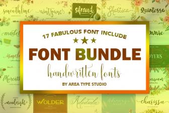 20 Fabulous Handwritten Fonts from Area Type Studio - only $19!